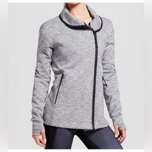 C9 BY CHAMPION VICTORY FLEECE Grey/Black Zip up fleece jacket sweatshirt